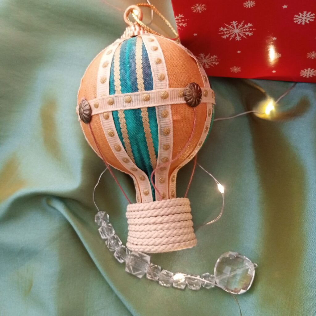 Елочное украшение — воздушный шар .Набор из 2-х шаров.