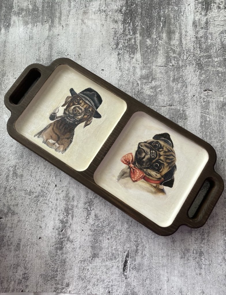 Деревянный поднос