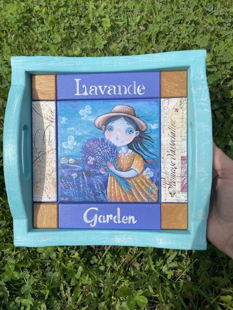 Поднос деревянный