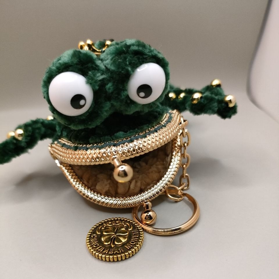 Кошелёк Лягушка со счастливой монеткой