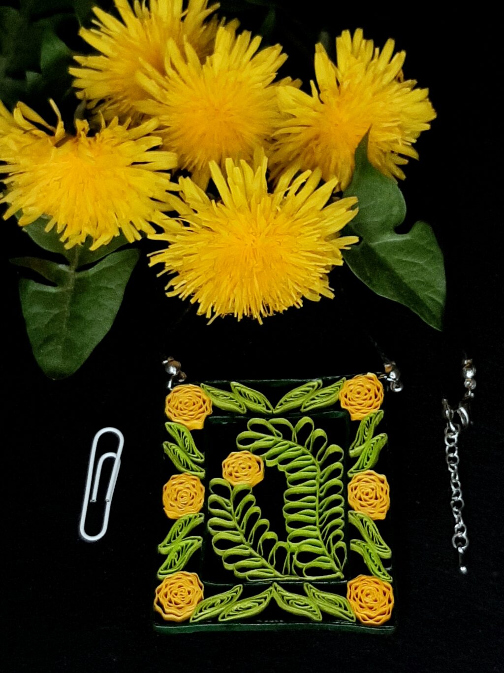 Кулон квиллинг КВАДРАТ