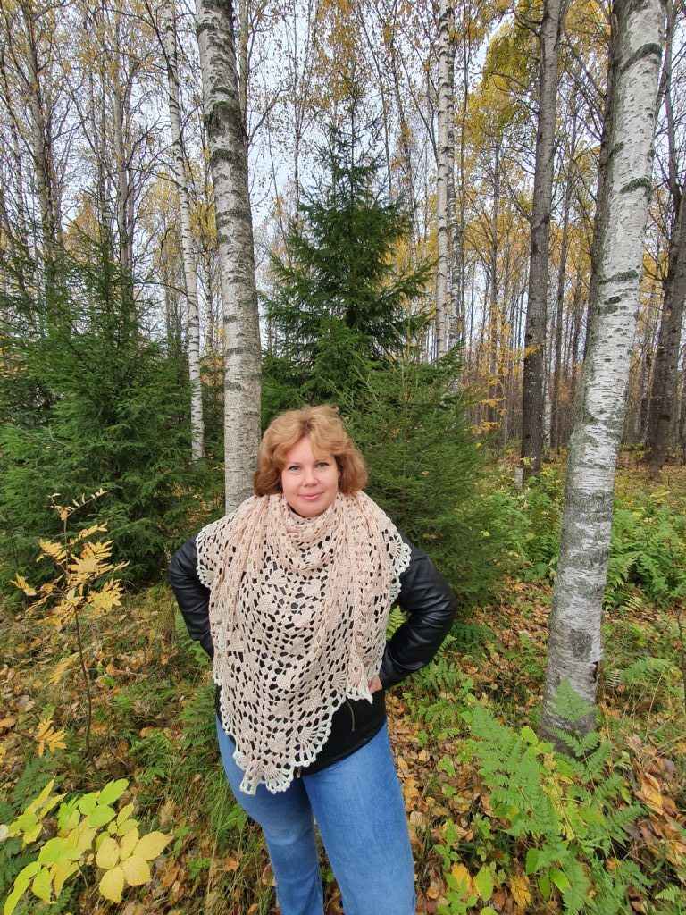 Шаль «Сердца»