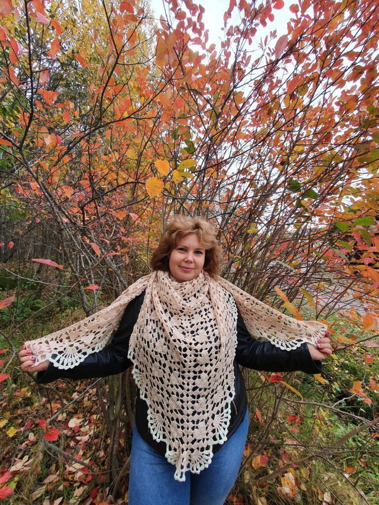 Шаль «Сердца»