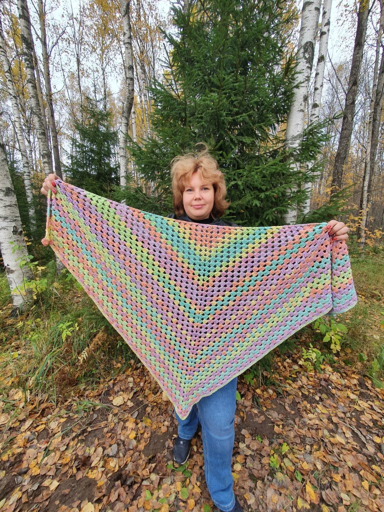 Шаль «Цветная»