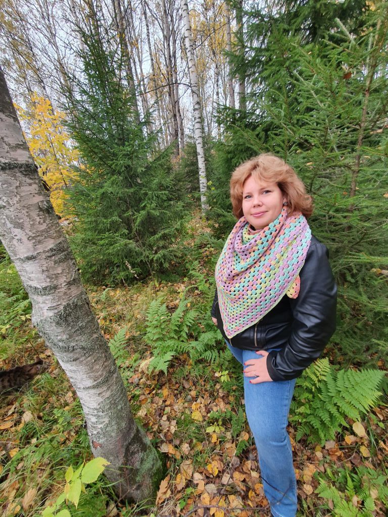 Шаль «Цветная»