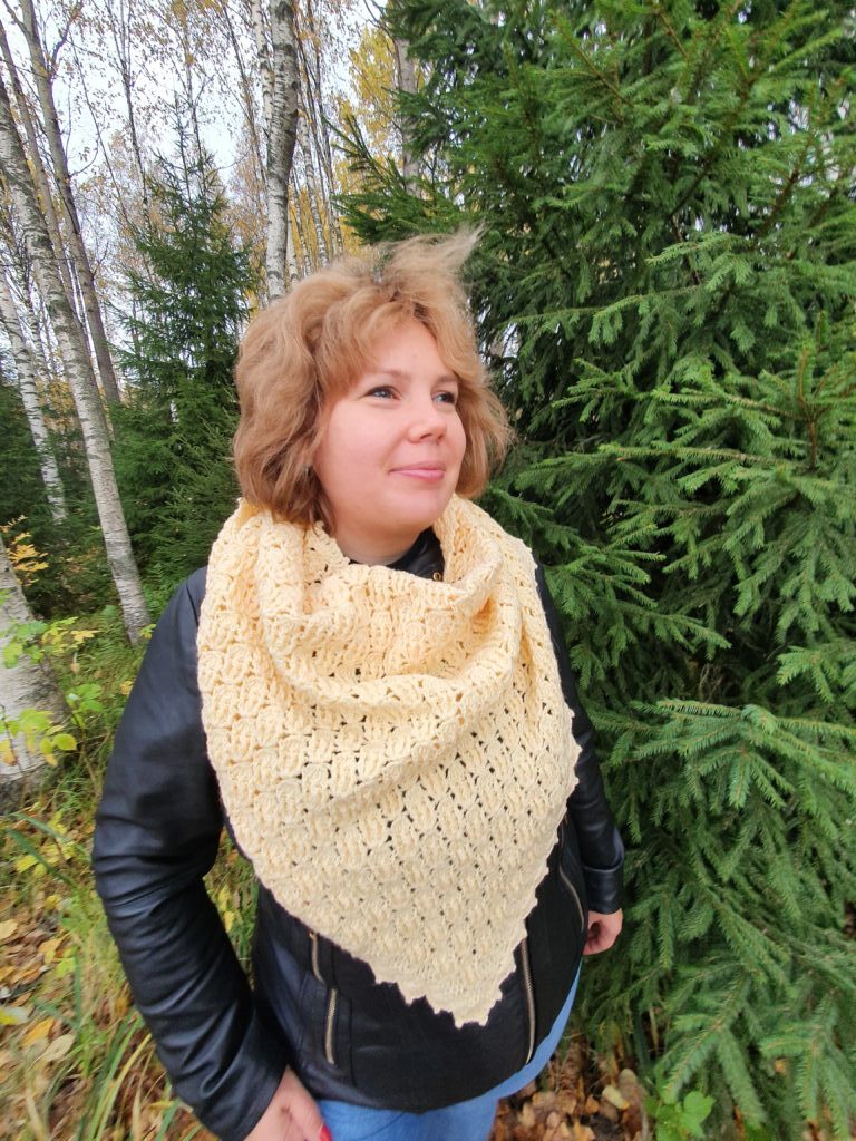 Шаль Желтая