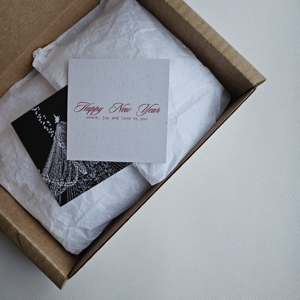 Набор новогодних мини-открыток №1