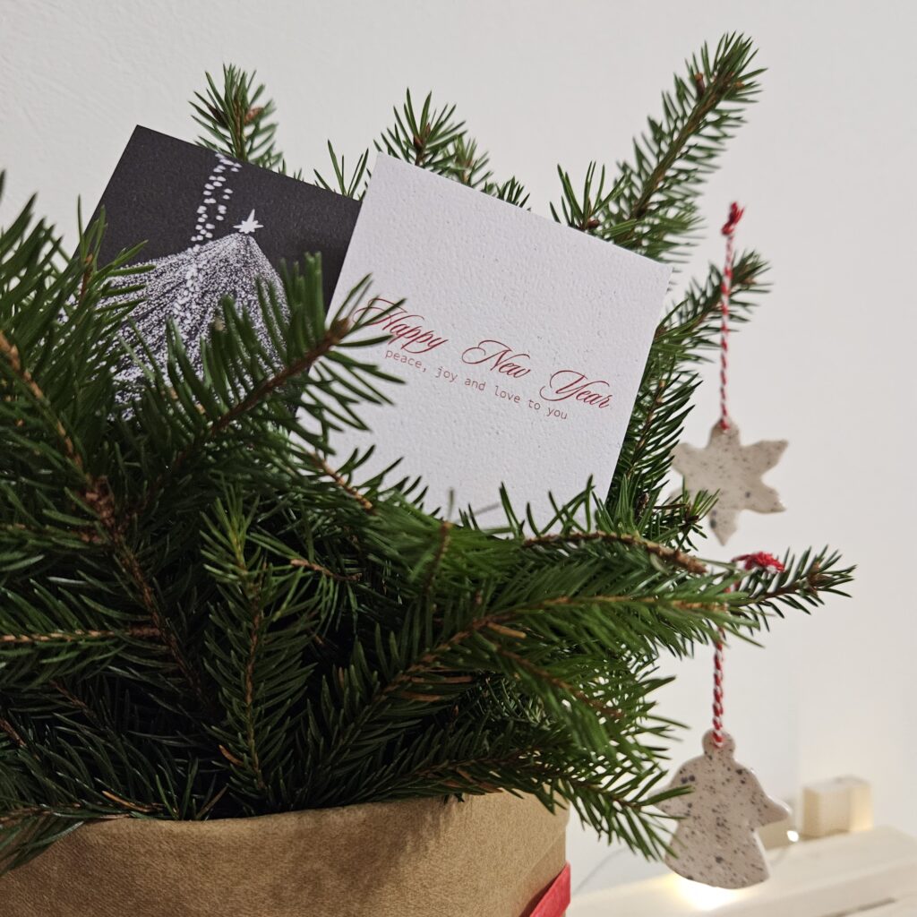 Набор новогодних мини-открыток №1