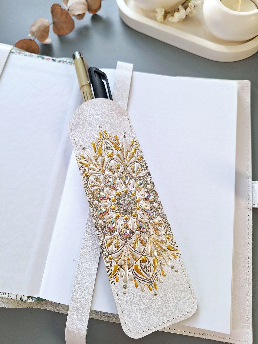 Набор: Бизнес-блокнот А5 со съемной обложкой + пенал + закладка для книг