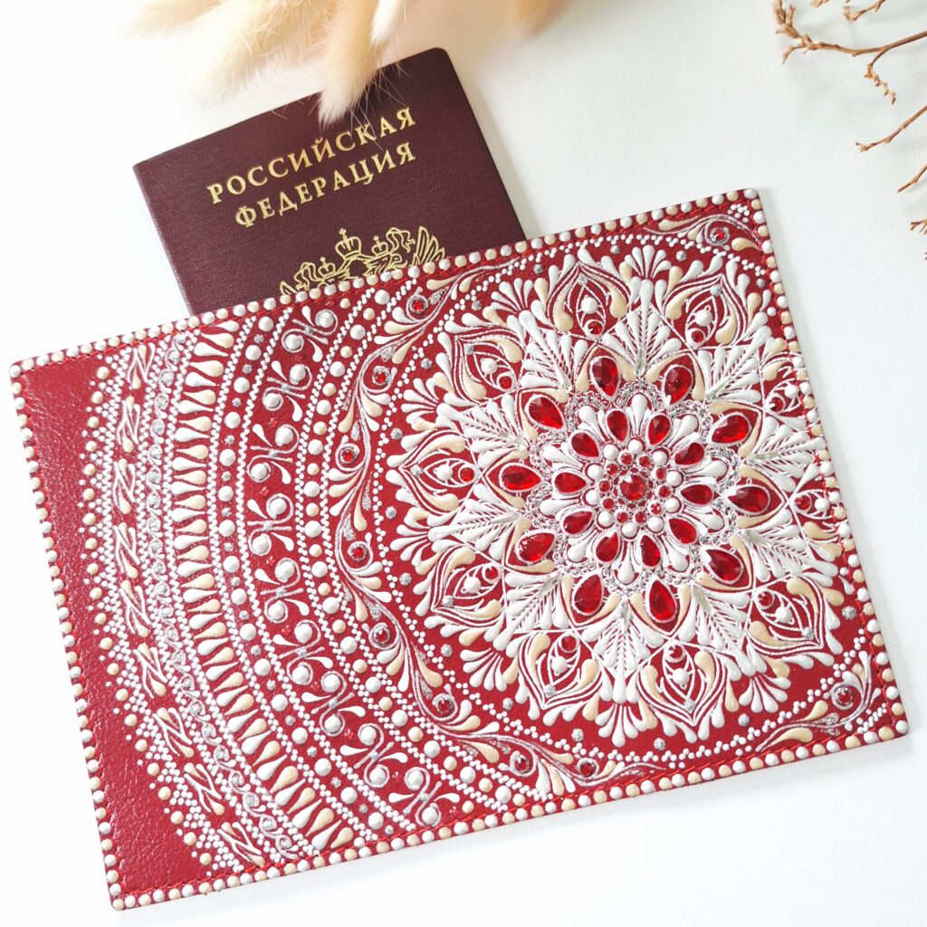 Обложка на паспорт из натуральной кожи