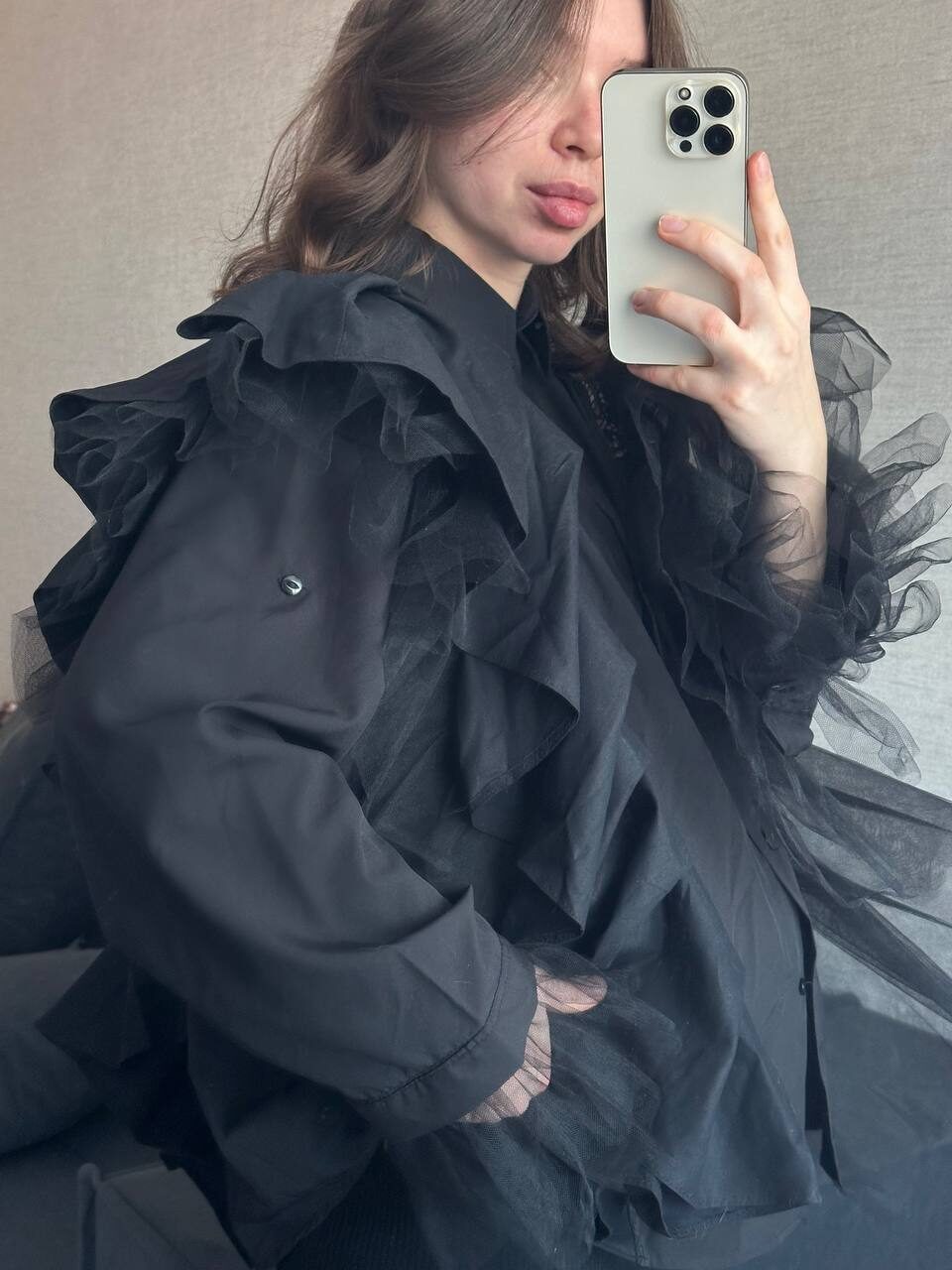 Рубашка апскайлинг оверсайз