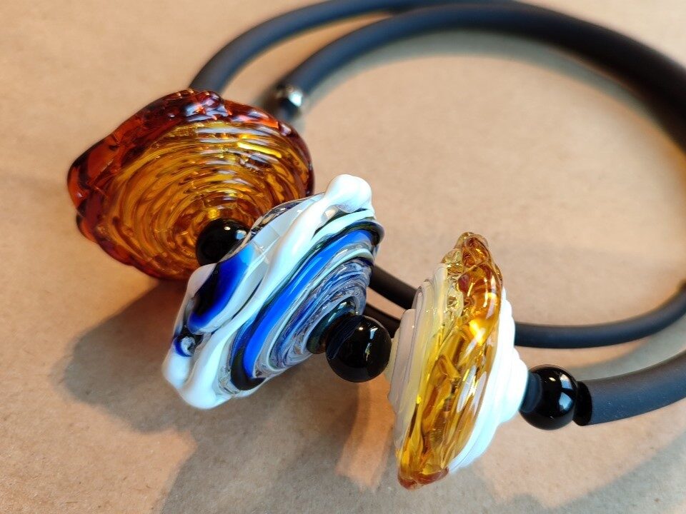 Кольцо стекло венецианское