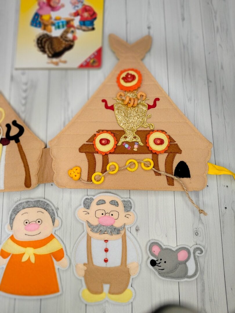 Фетровая книжка «Курочка Ряба»