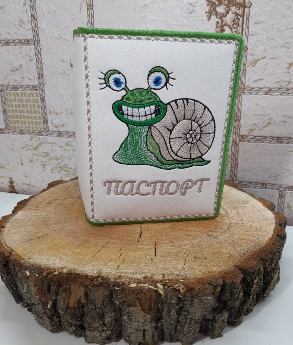 улитка, обложка для документов