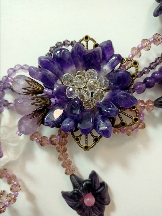 Колье Аметистовое