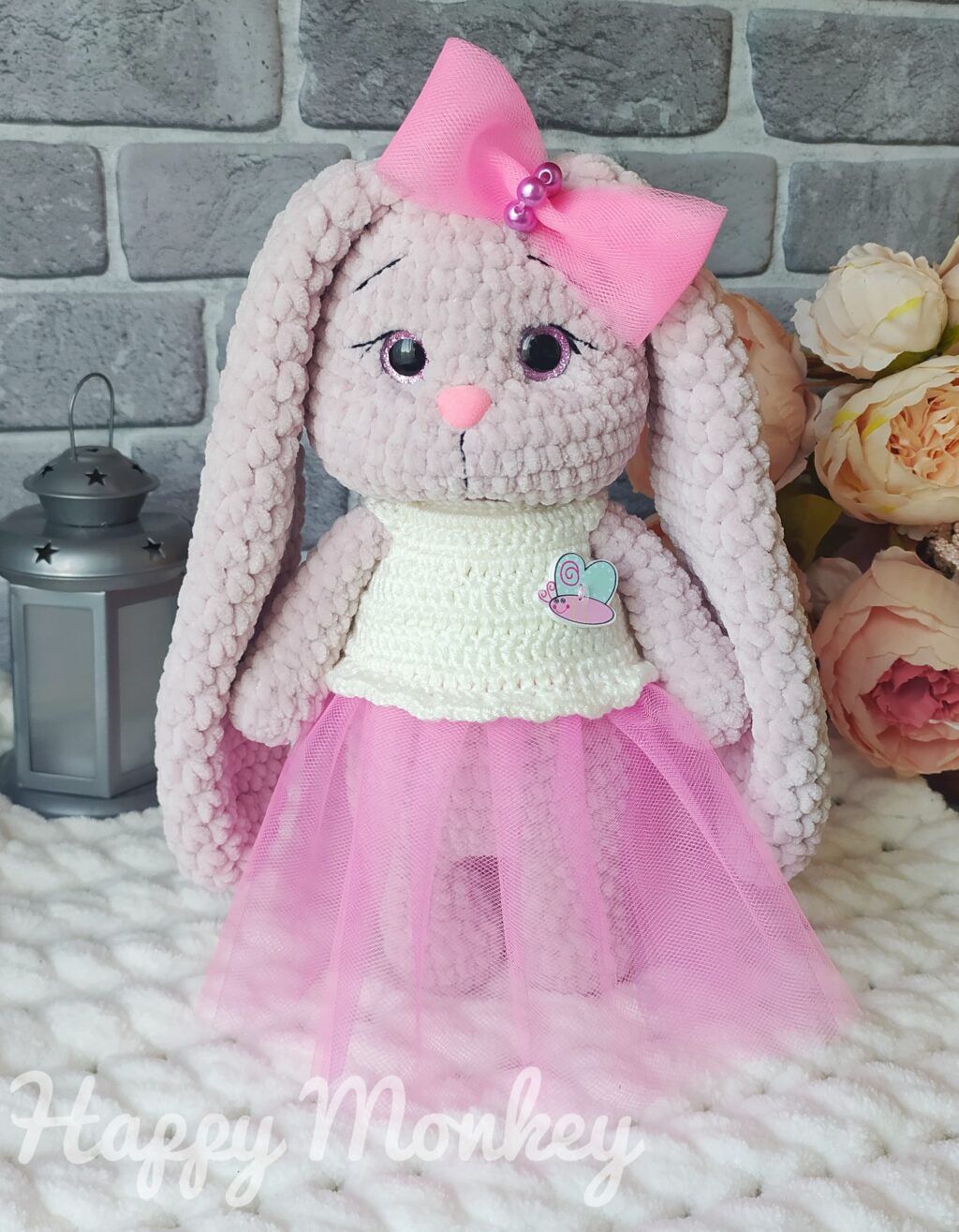 Зайка вязаная