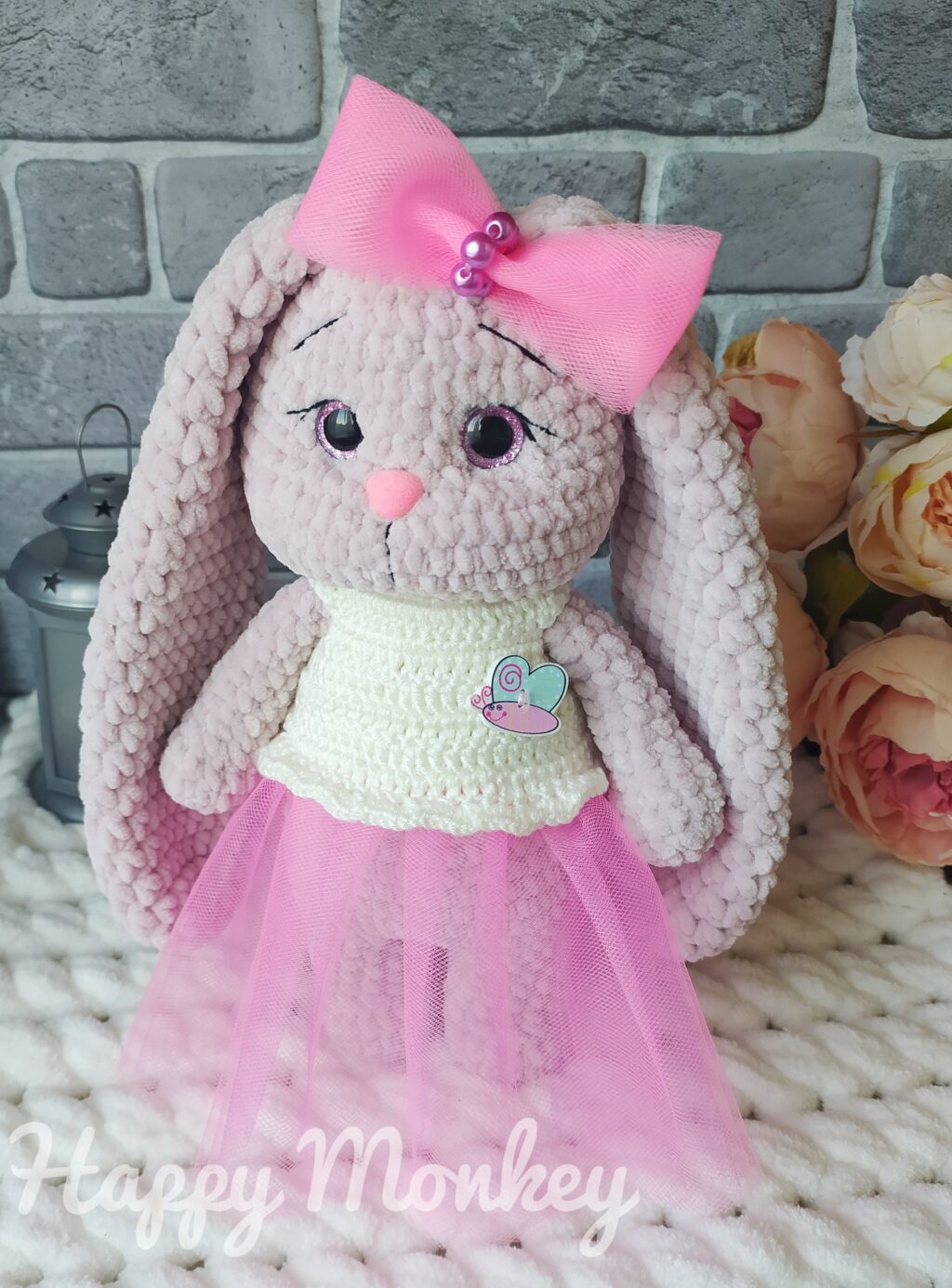 Зайка вязаная