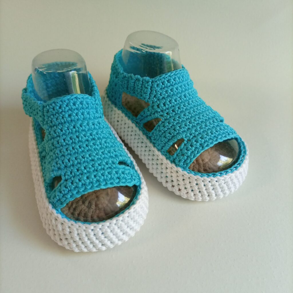 Пинетки сандалики вязаные