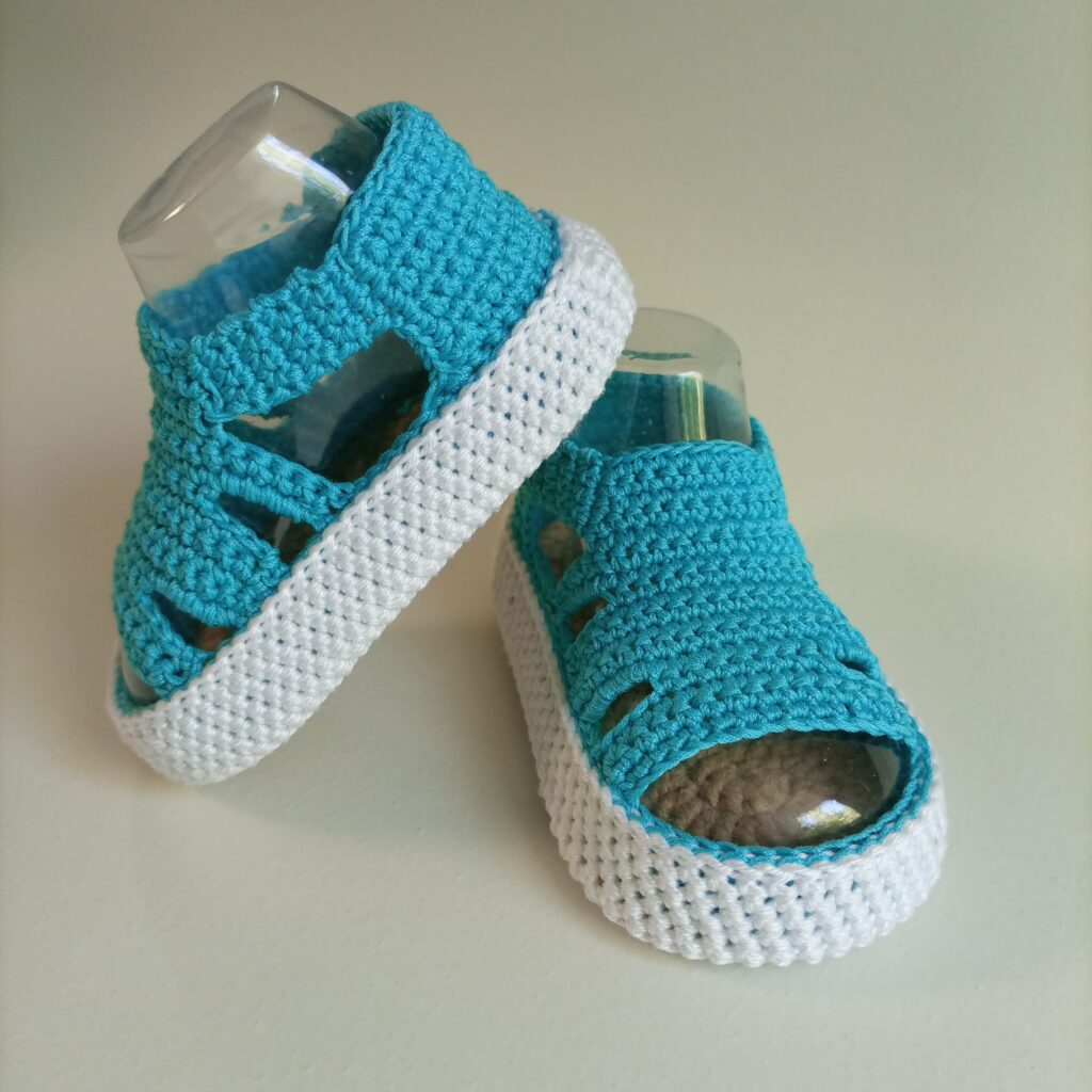 Пинетки сандалики вязаные