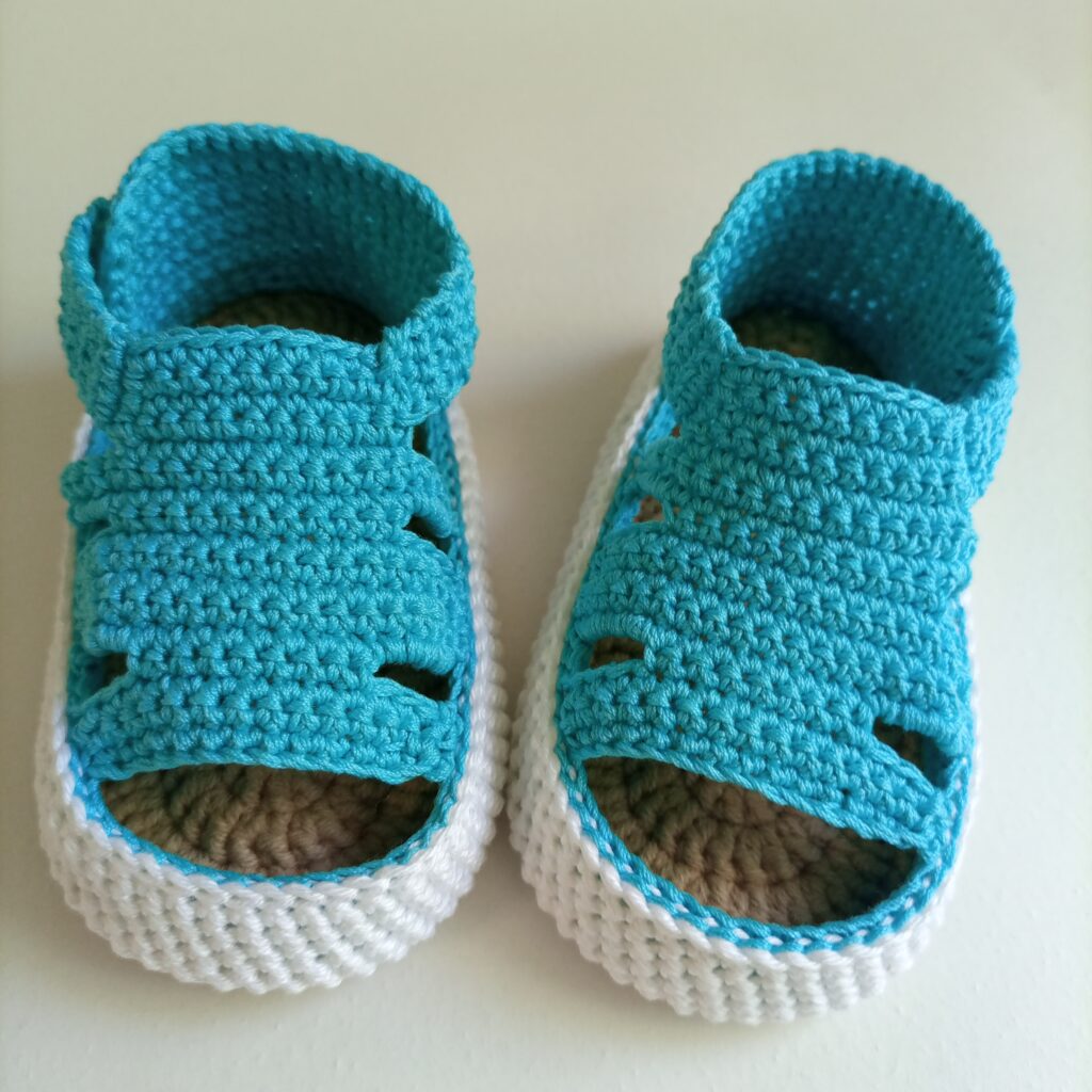 Пинетки сандалики вязаные