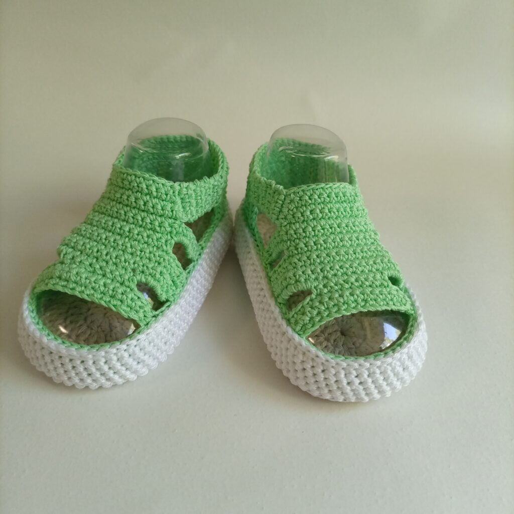 Пинетки сандалики вязаные