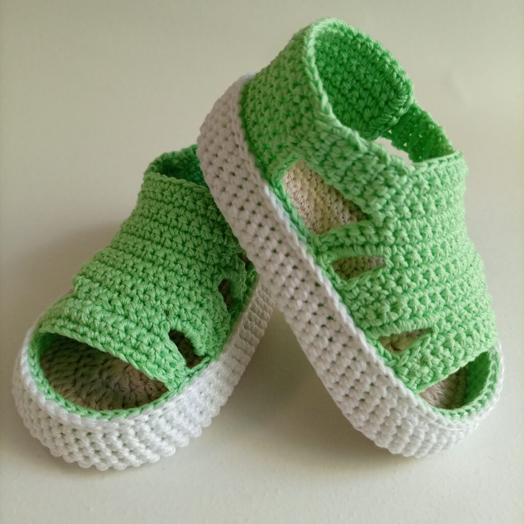 Пинетки сандалики вязаные