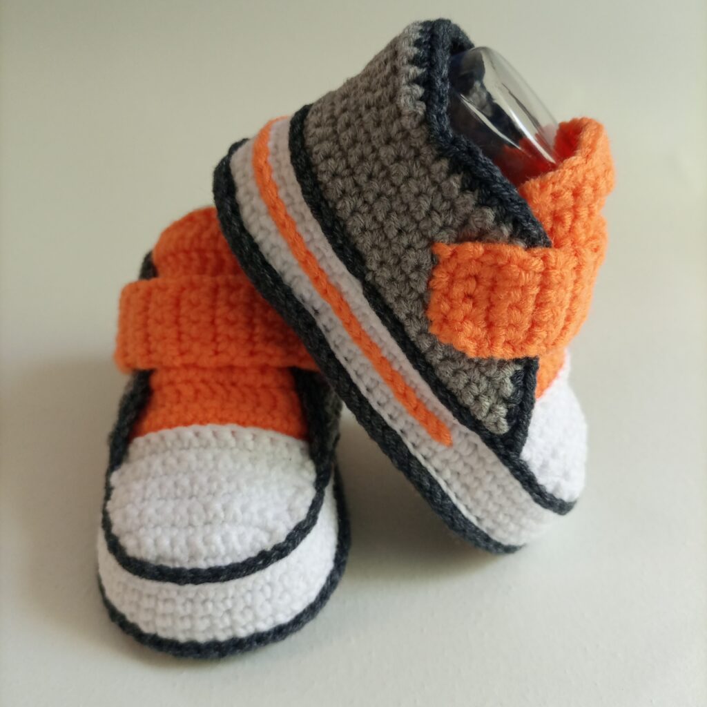 Пинетки кеды вязаные