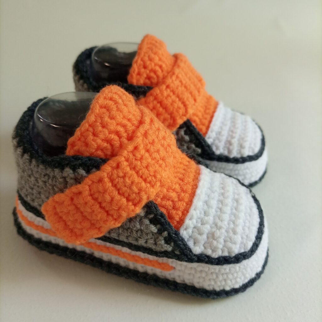 Пинетки кеды вязаные