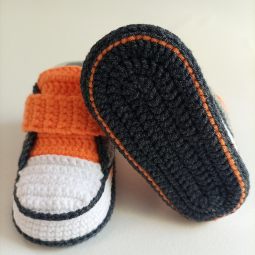 Пинетки кеды вязаные