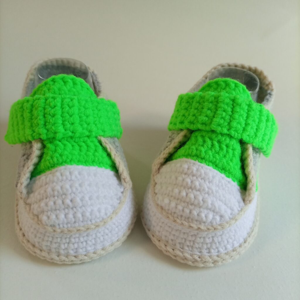 Пинетки кеды вязаные