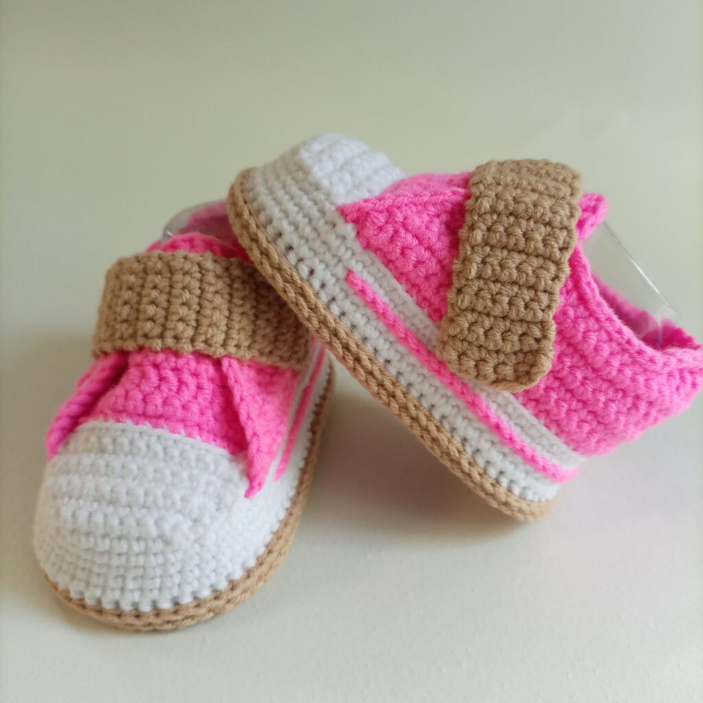 Пинетки кеды вязаные