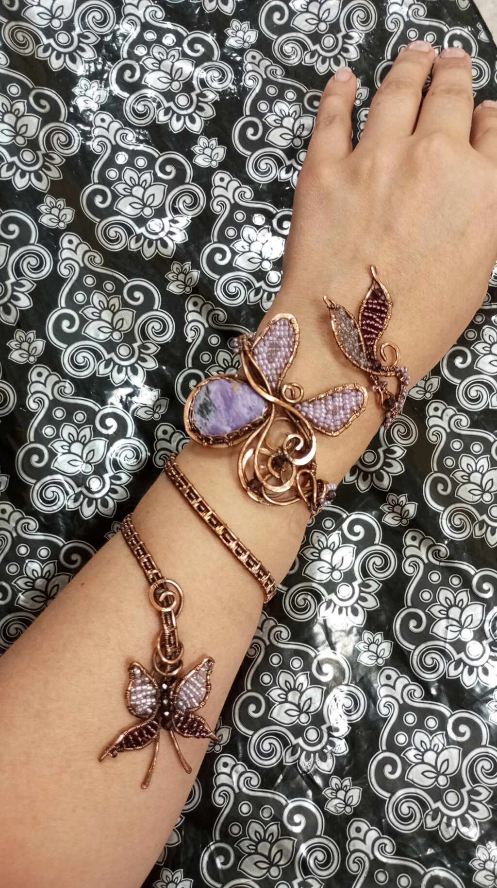 Браслет медный «Бабочка»