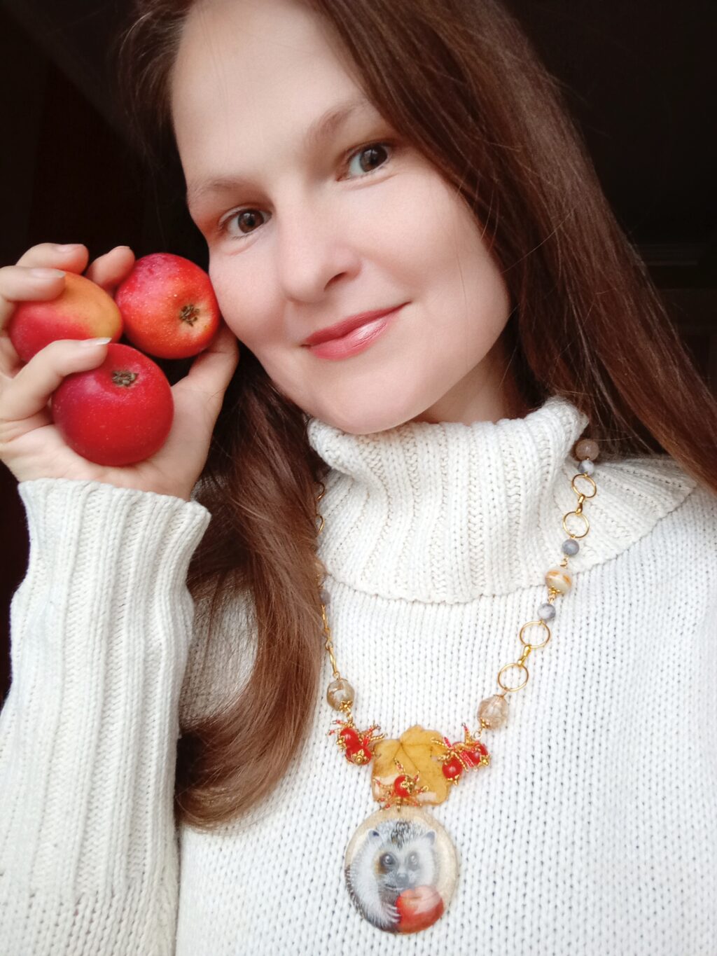 Колье «Ёжик Сашенька»