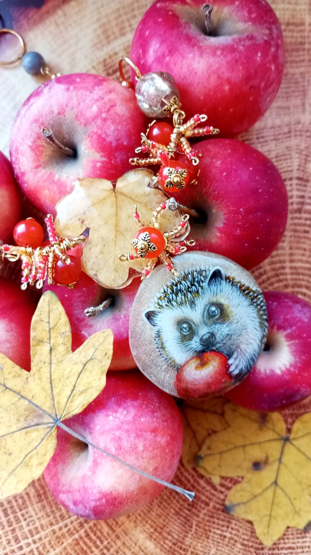 Колье «Ёжик Сашенька»