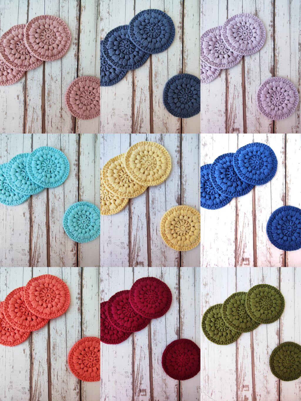 Набор подставок под кружку (4 шт)