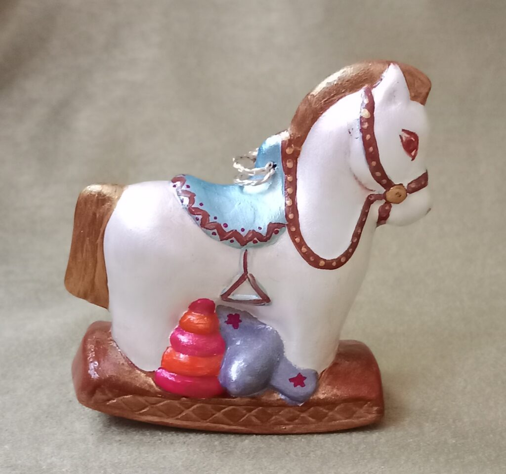 Ёлочная игрушка «Лошадка -качалка»