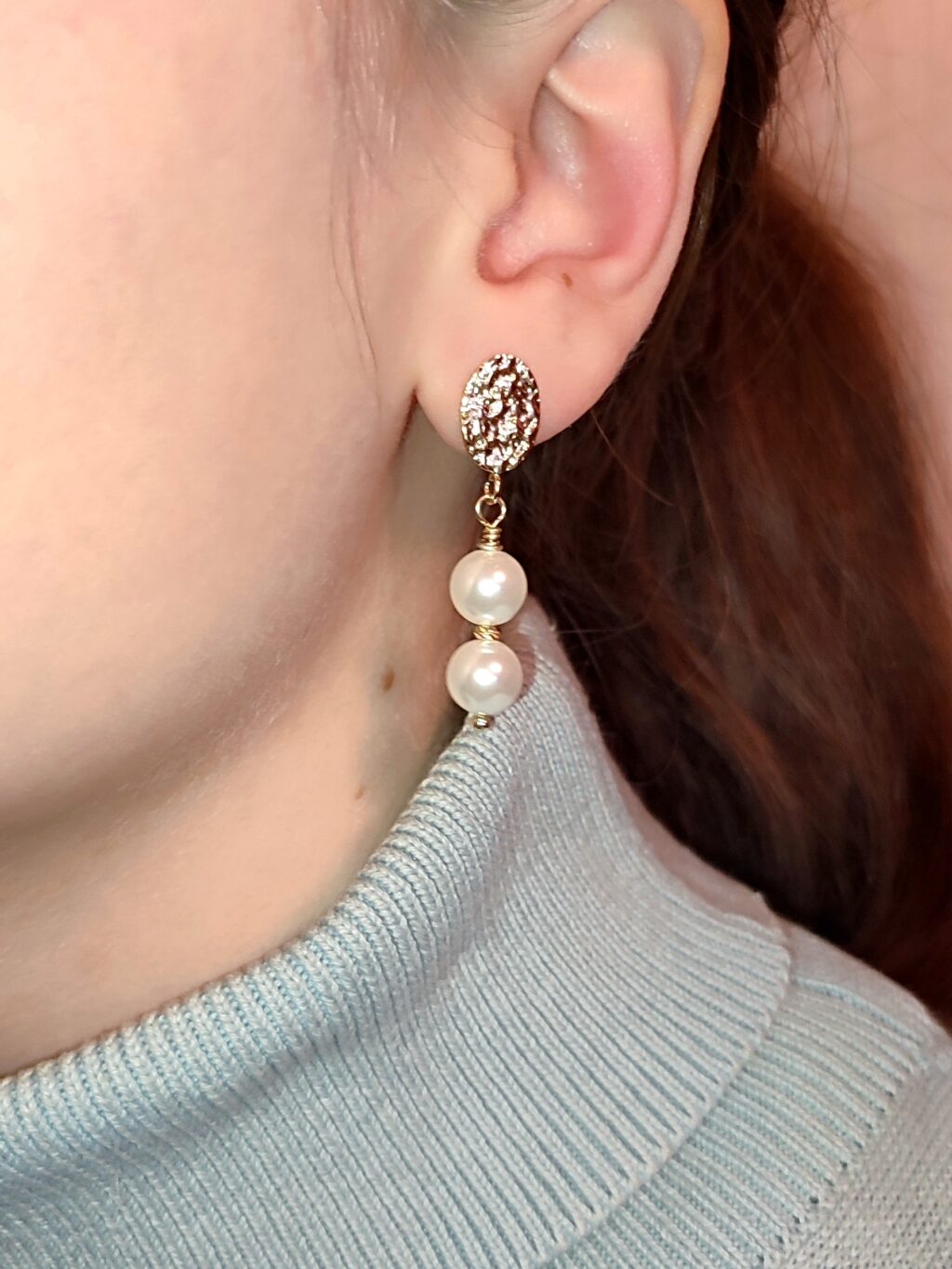 Серьги с жемчугом майорка