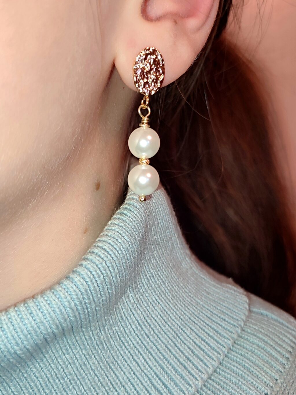 Серьги с жемчугом майорка