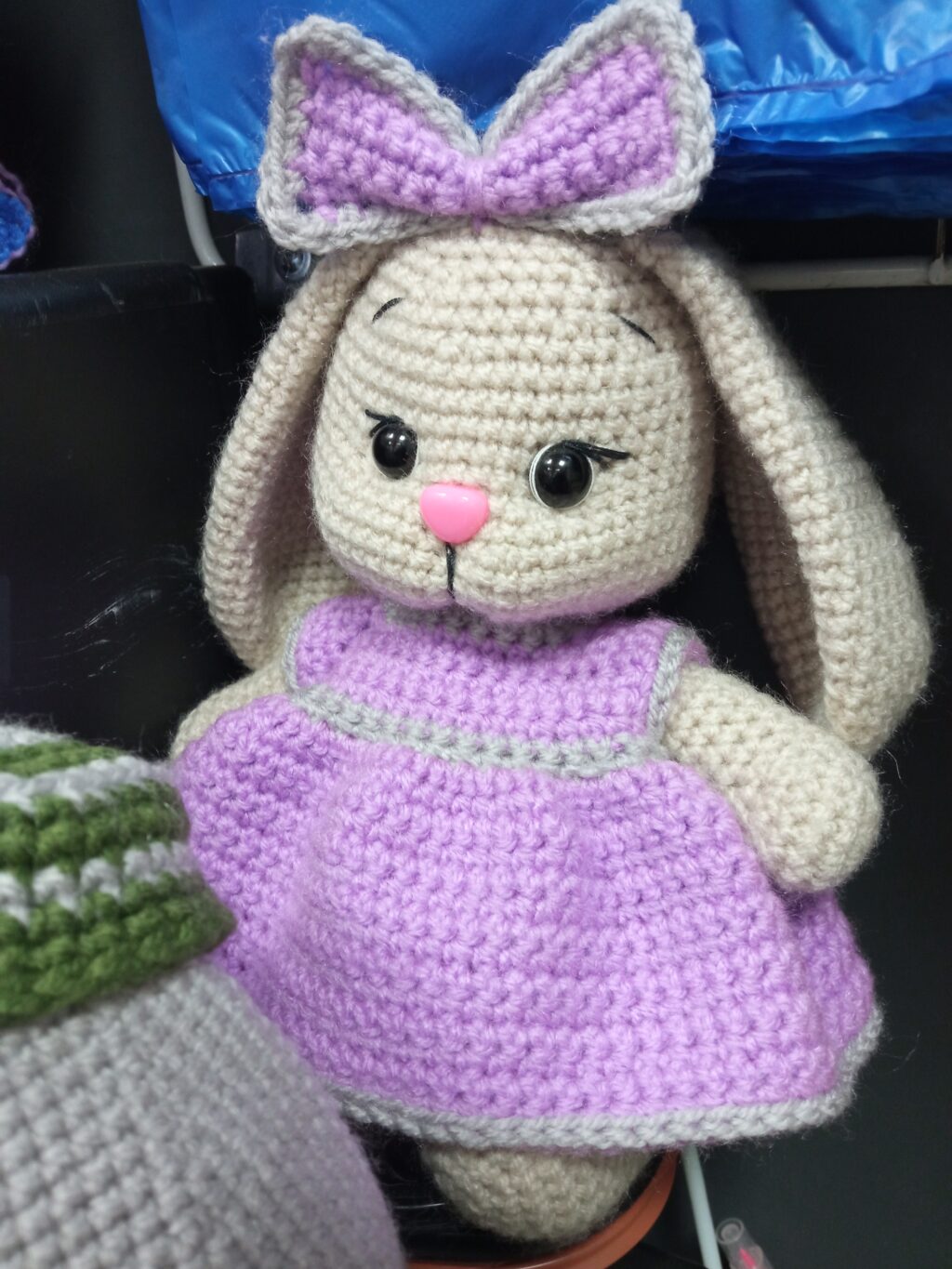 Игрушка «Зайка с бантом»