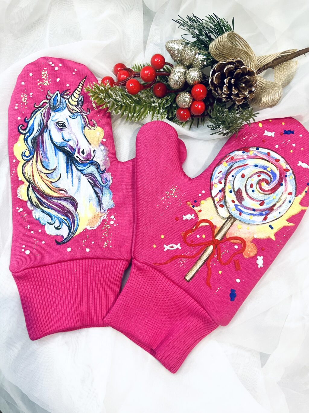 Варежки «Единорог»