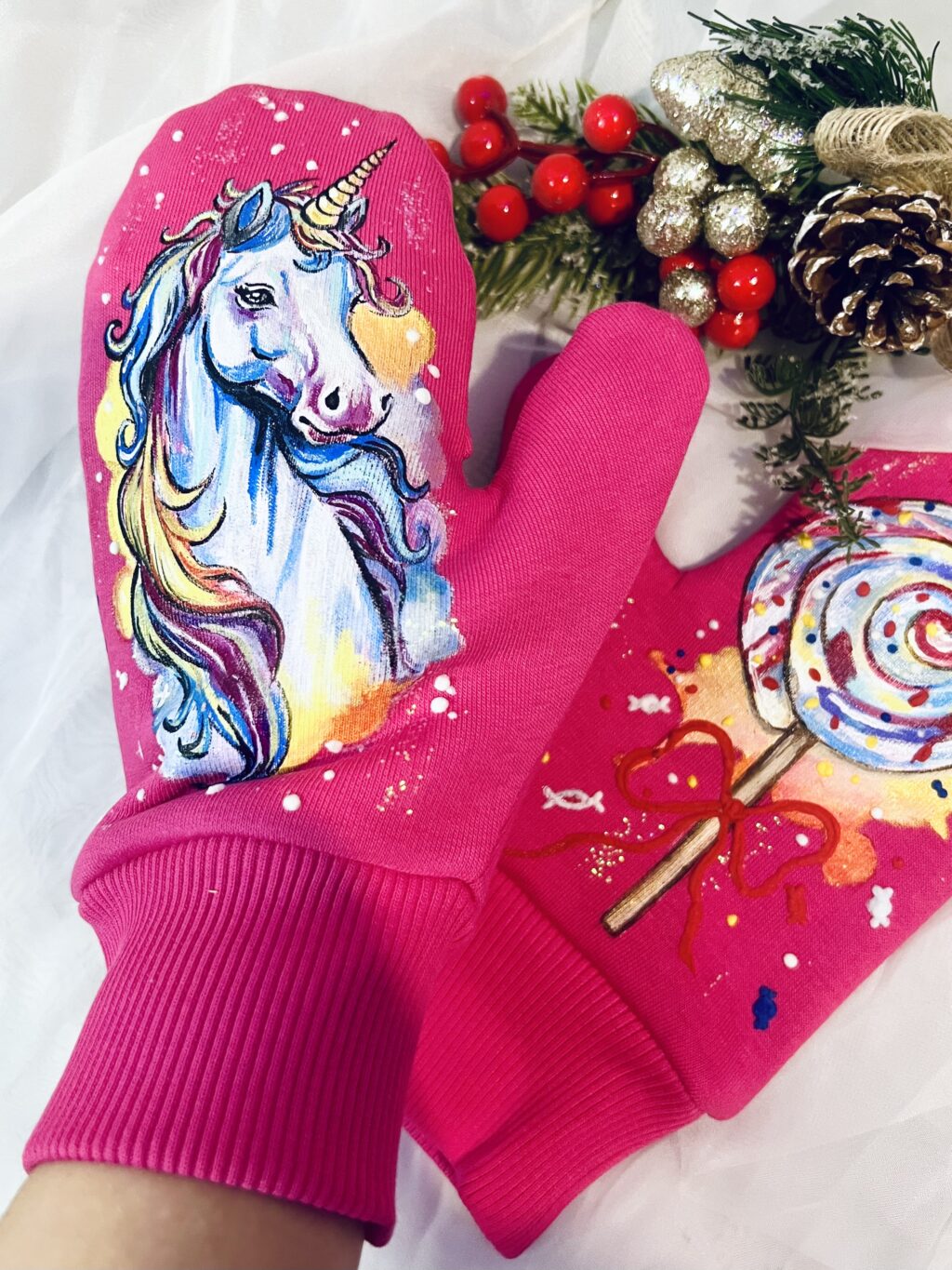 Варежки «Единорог»