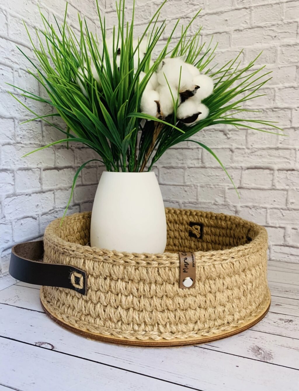 поднос- корзина из джута