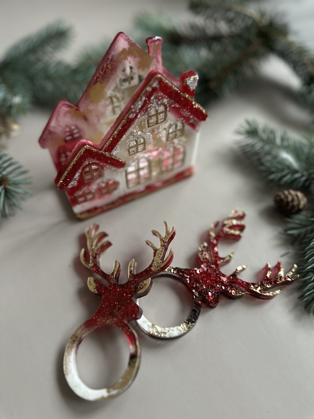 Набор для сервировки стола «Снежный» (декор для Нового года)