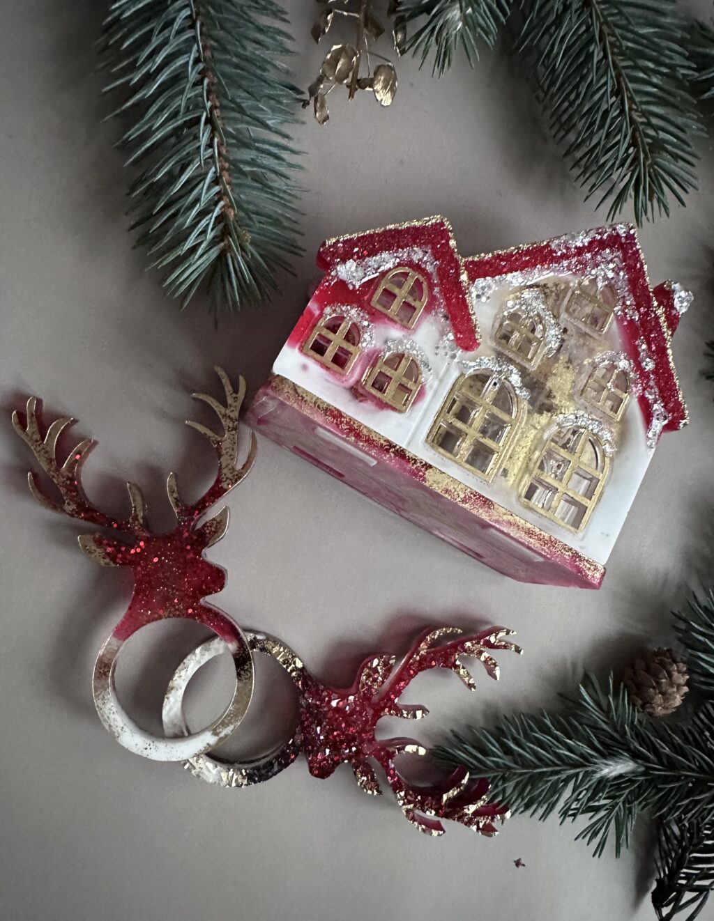 Набор для сервировки стола «Снежный» (декор для Нового года)