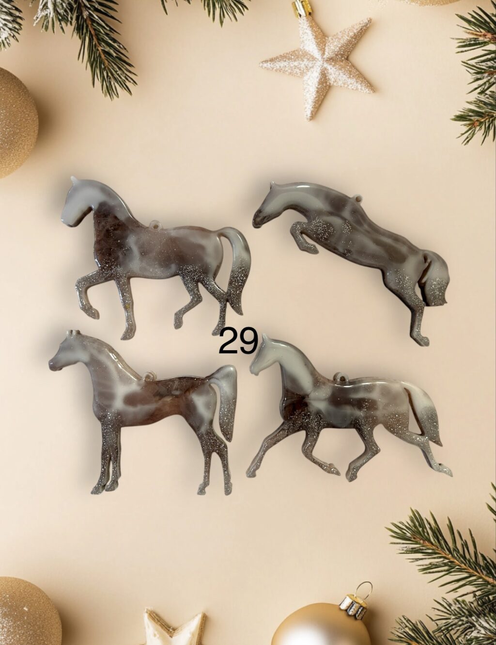 Елочная игрушка лошадь