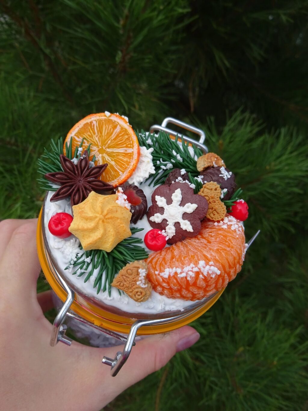 Новогодний декор баночки!