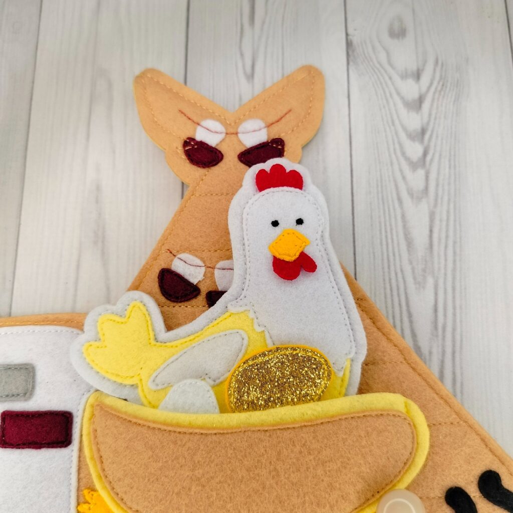 Фетровая книжка «Курочка Ряба»