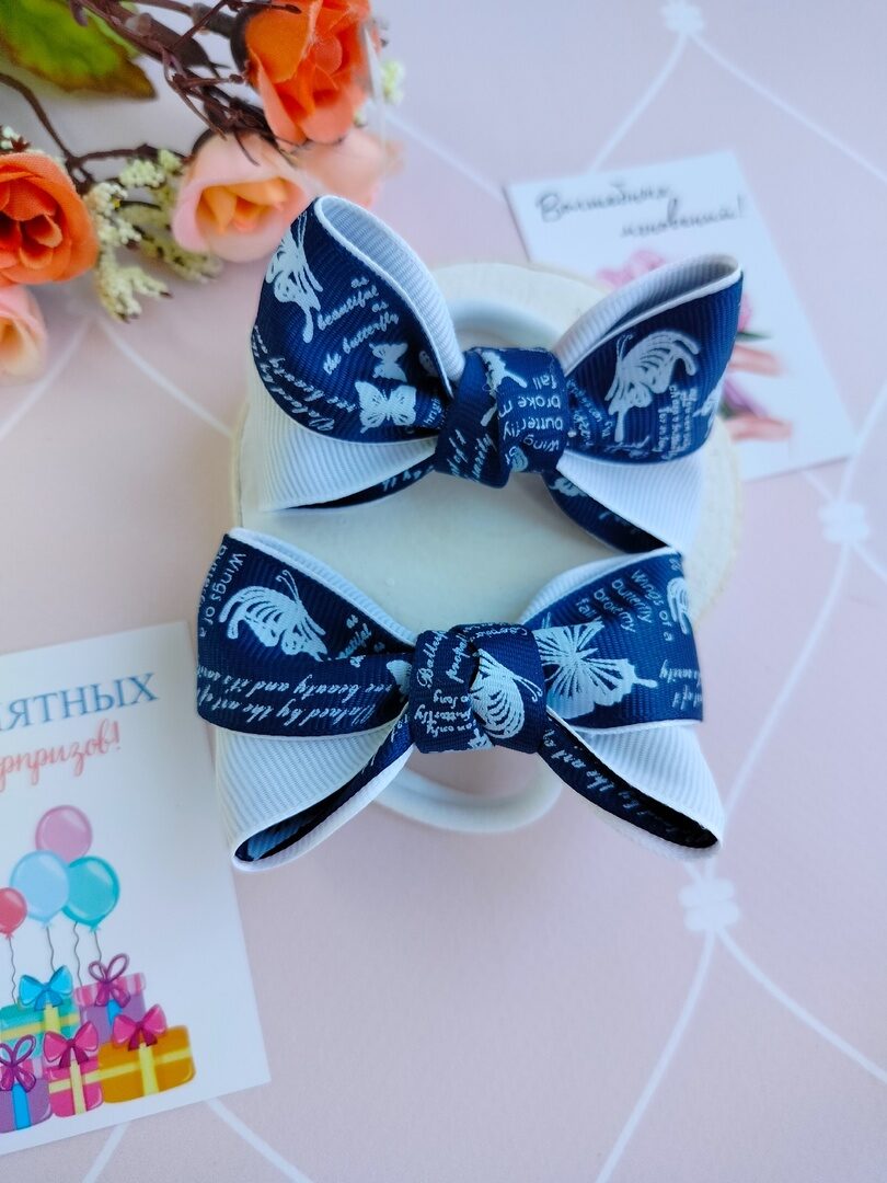 Милые детские бантики для волос
