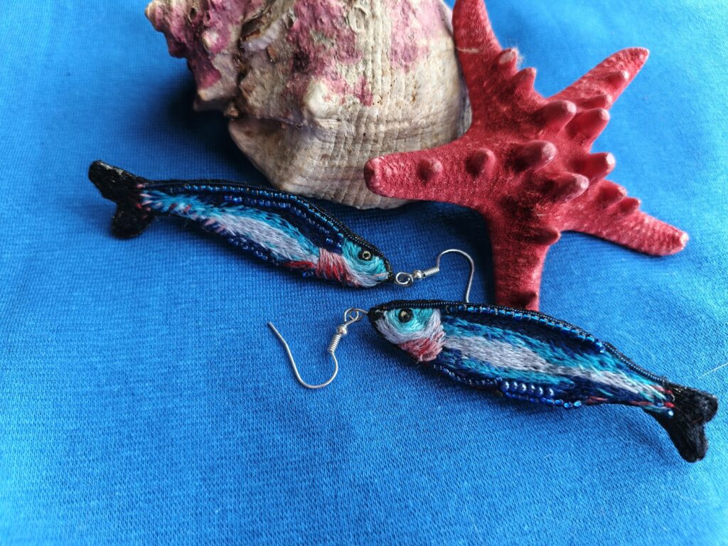 Серьги «Селедка»