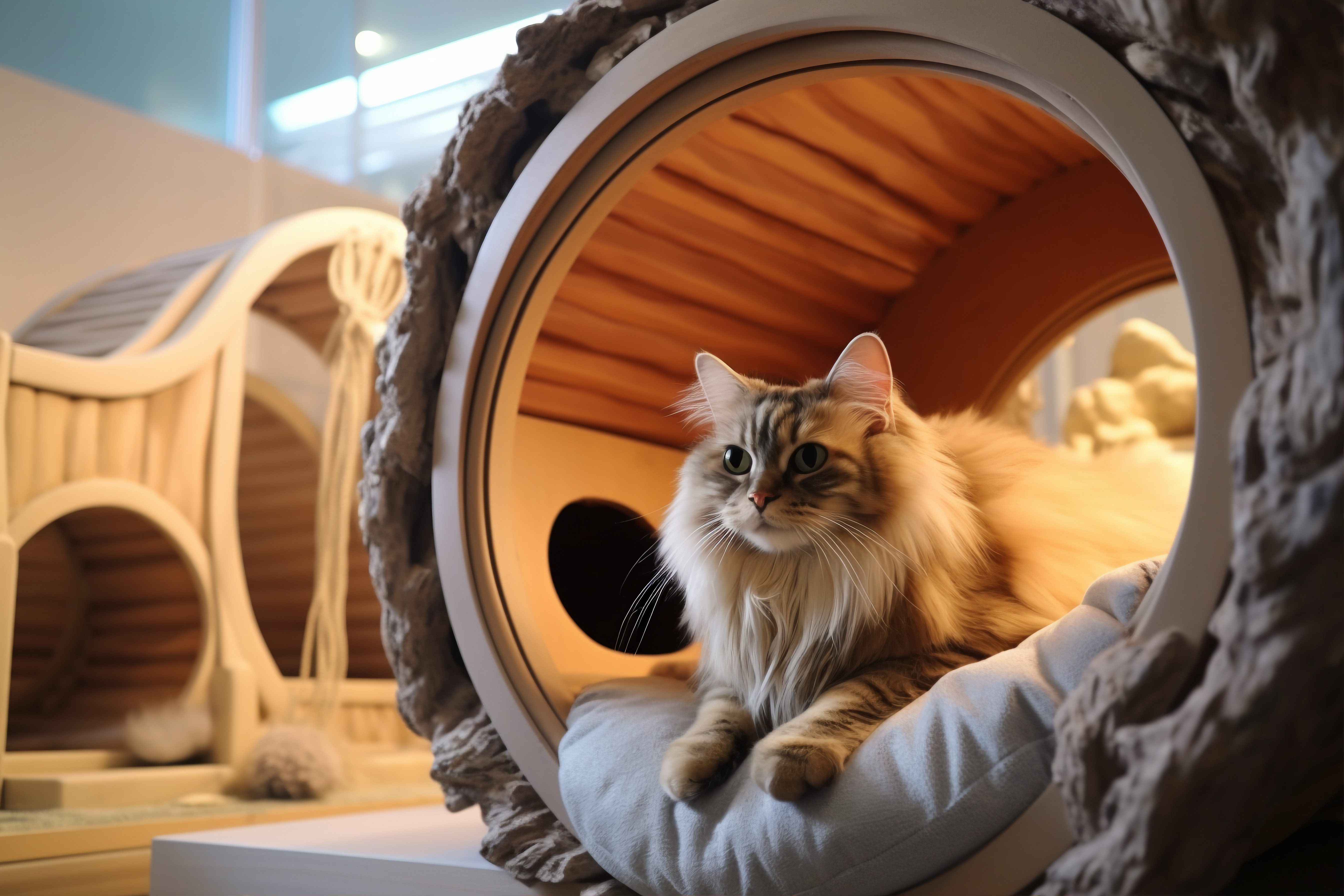 Уютный уголок: Как выбрать идеальный домик-лежанку для вашей кошки